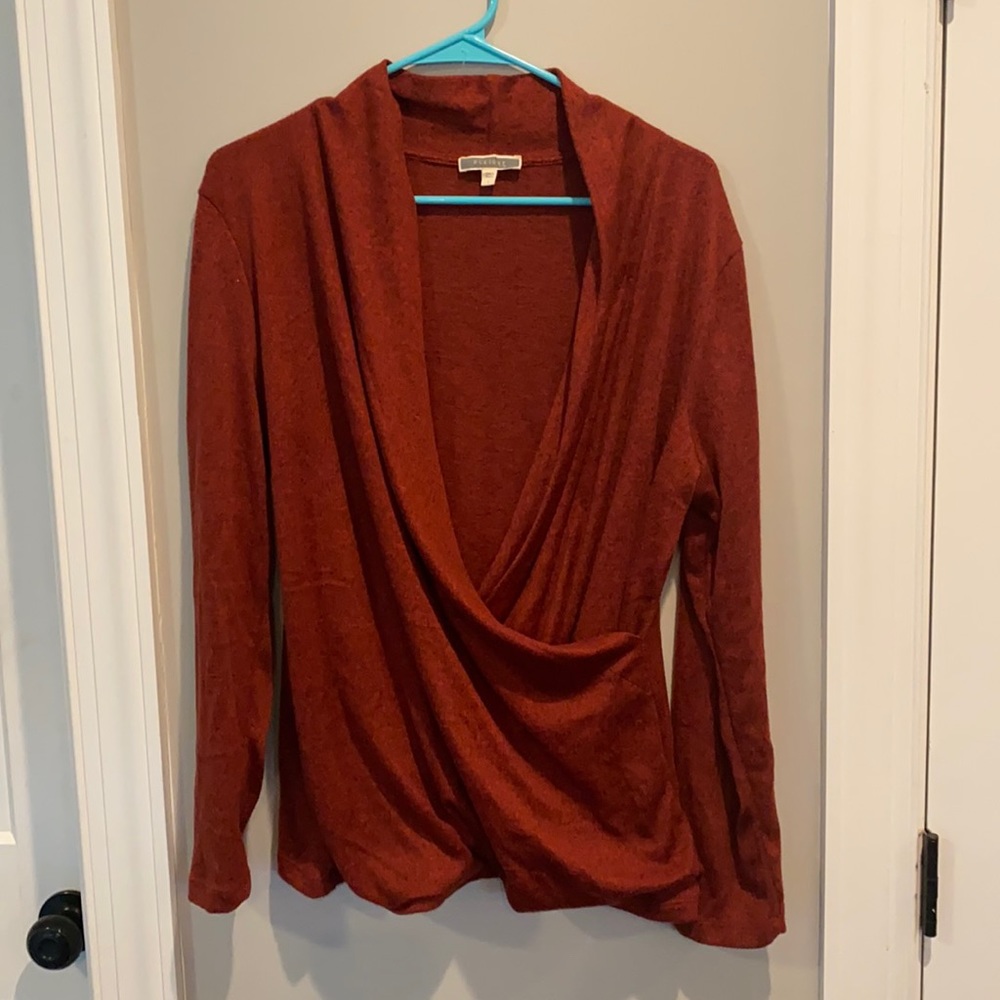 Pleione wrap sweater. Size L